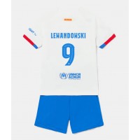 Camisa de time de futebol Barcelona Robert Lewandowski #9 Replicas 2º Equipamento Infantil 2023-24 Manga Curta (+ Calças curtas)